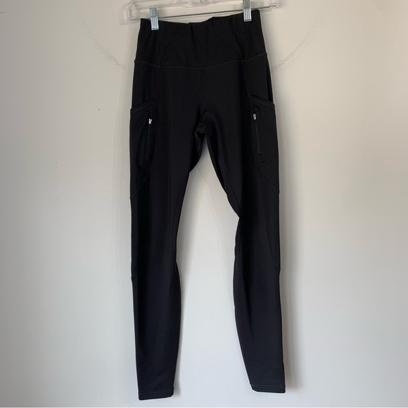 Athleta Black Tight High Rise Leggings Size XS - Picture 2 of 10